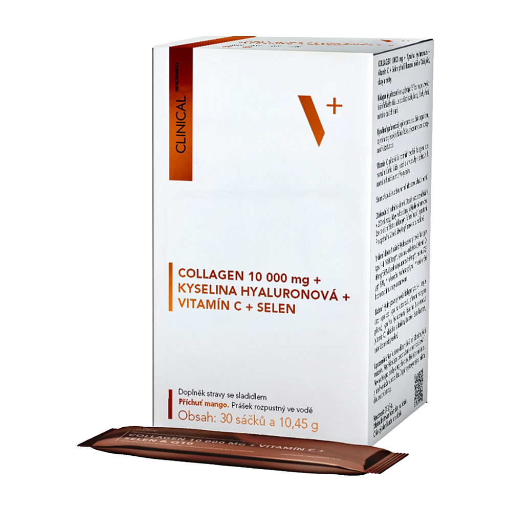 CLINICAL Collagen+ kyselina hyaluronová +vitamín C+selen 30 sáčků