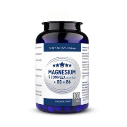 CLINICAL Magnesium 5 complex premium + D3 + B6 100 kapslí