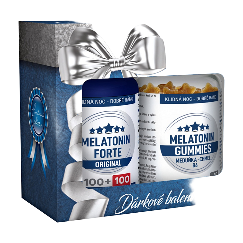 CLINICAL Melatonin Forte 200 tablet+Gummies 60 pektinových bonbónů