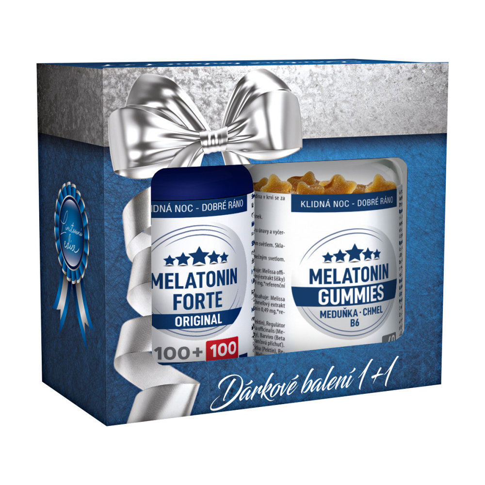 Clinical Melatonin Forte ORIGINAL + Melatonin Gummies 200 tablet + 60 pektinových pastilek