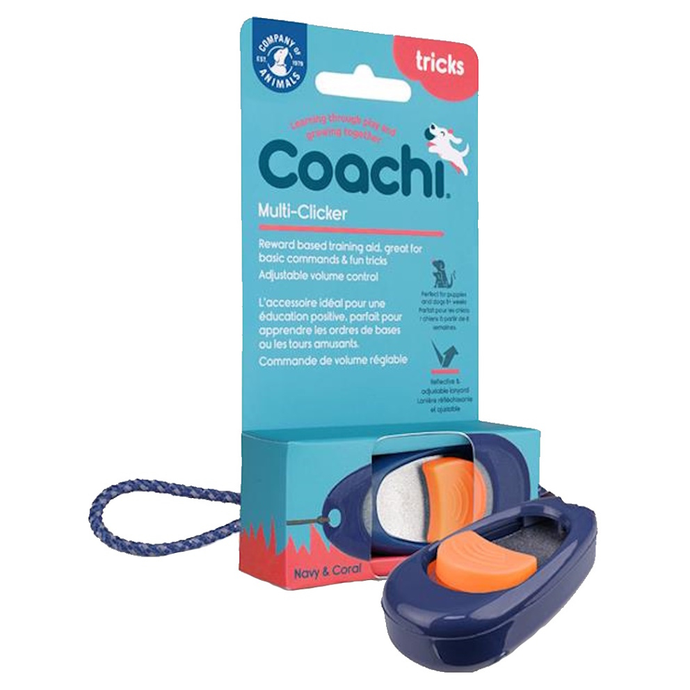 COACHI Multi-Clicker Tréninkový clicker modrý 1 kus