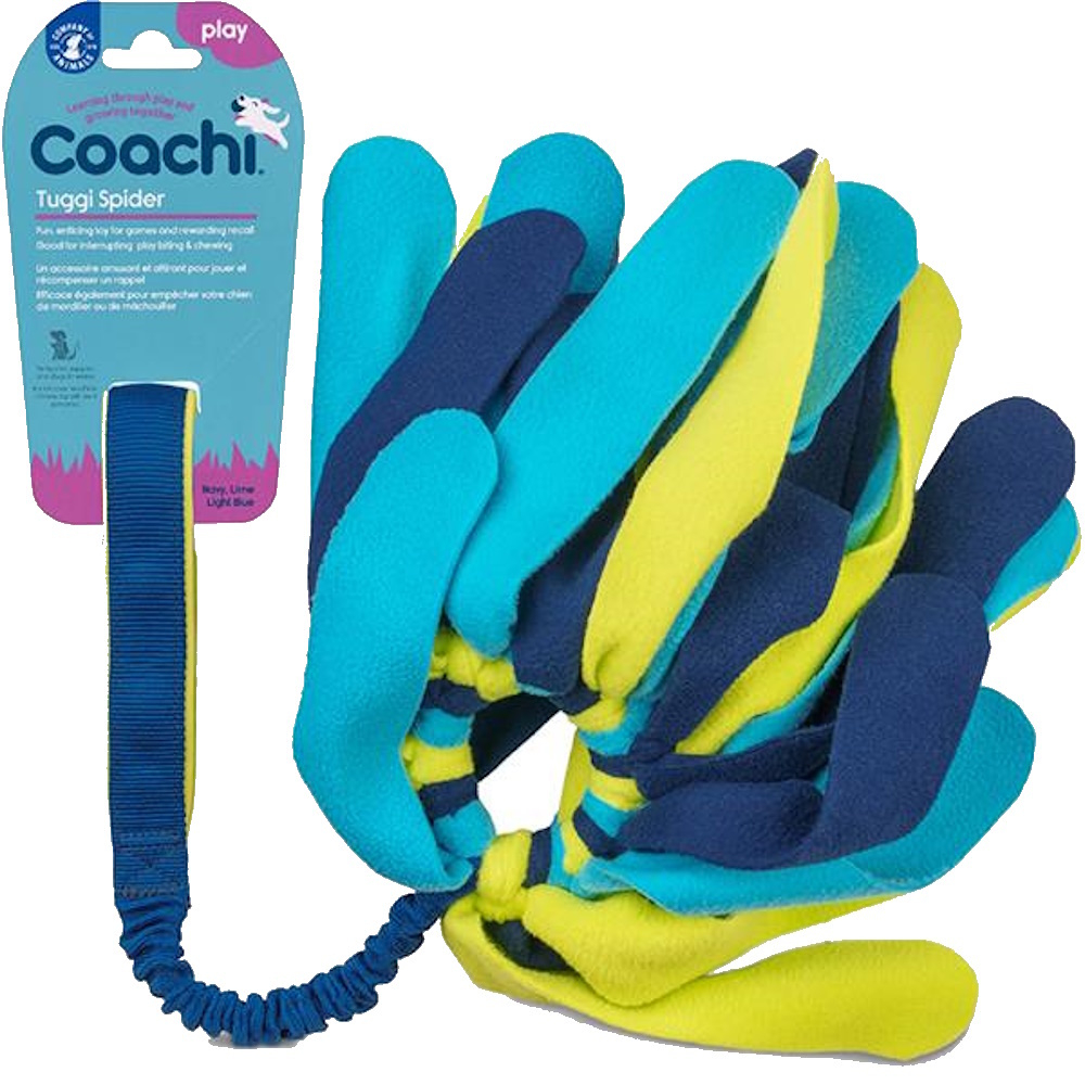 COACHI Spider Tuggi hračka pro psy střapec modrozelený 1 kus