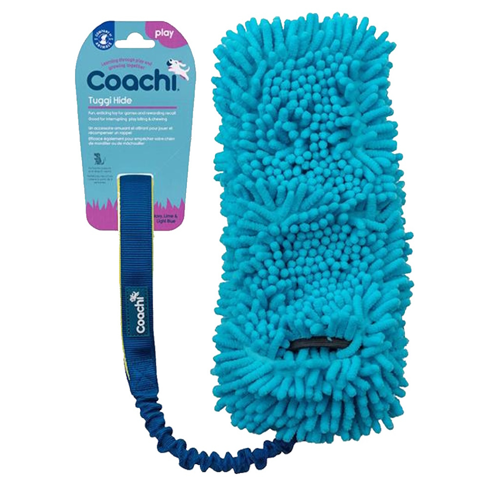 COACHI Tuggi Hide hračka pro psy mop modrozelený 1 kus