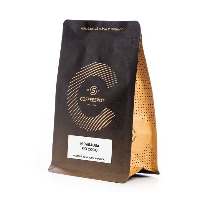 Coffeespot Nikaragua San Juan del Río Coco zrnková káva 250 g