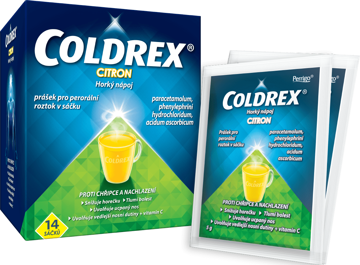 COLDREX Horký nápoj Citron sáčky 14 ks