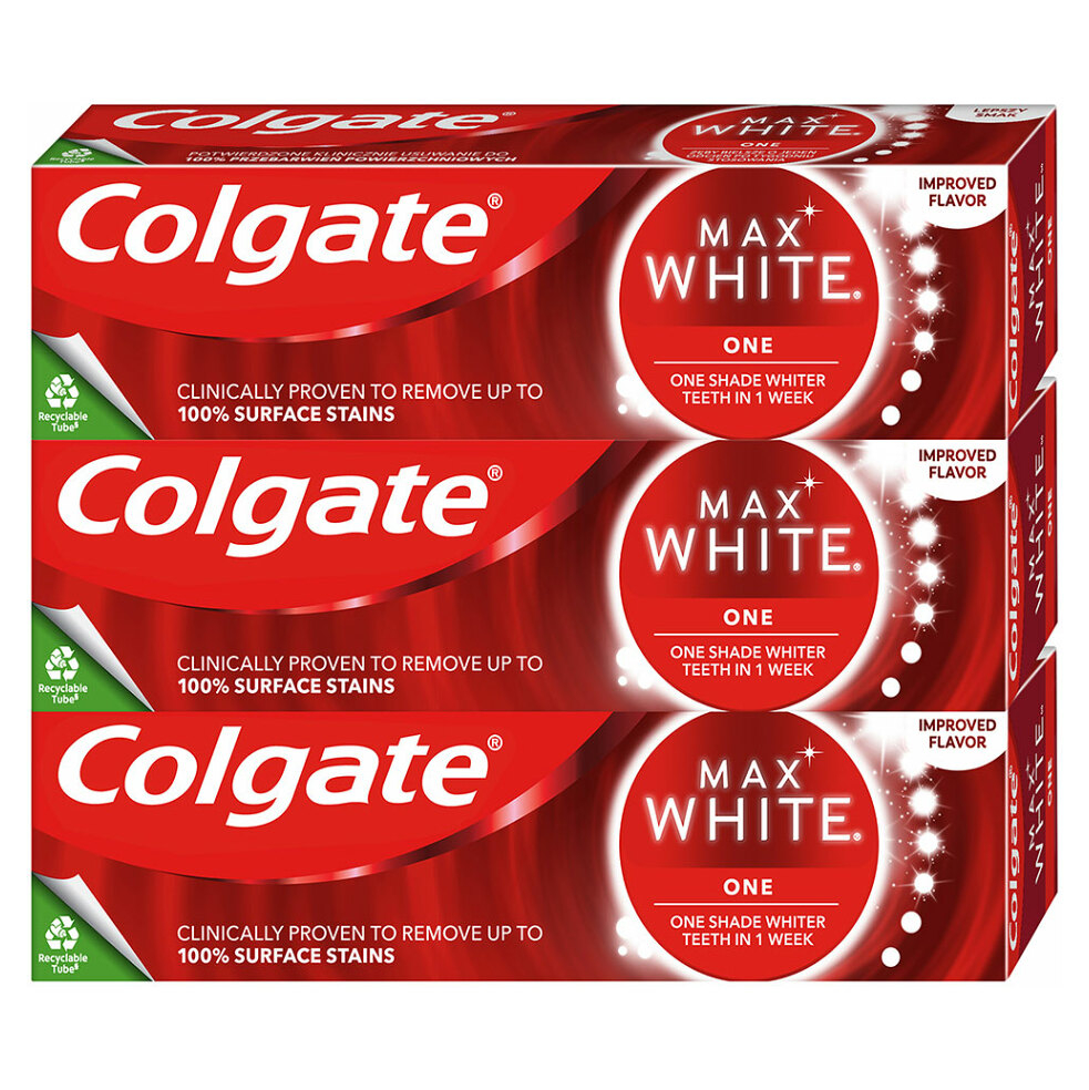 COLGATE Zubní pasta Max White One Sensational Mint 3x 75 ml