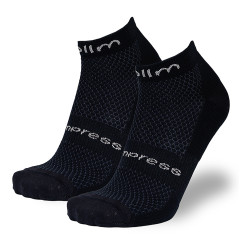 COLLM Run pro kompresní nízké kompresní ponožky černé 1 pár, Velikost: 40