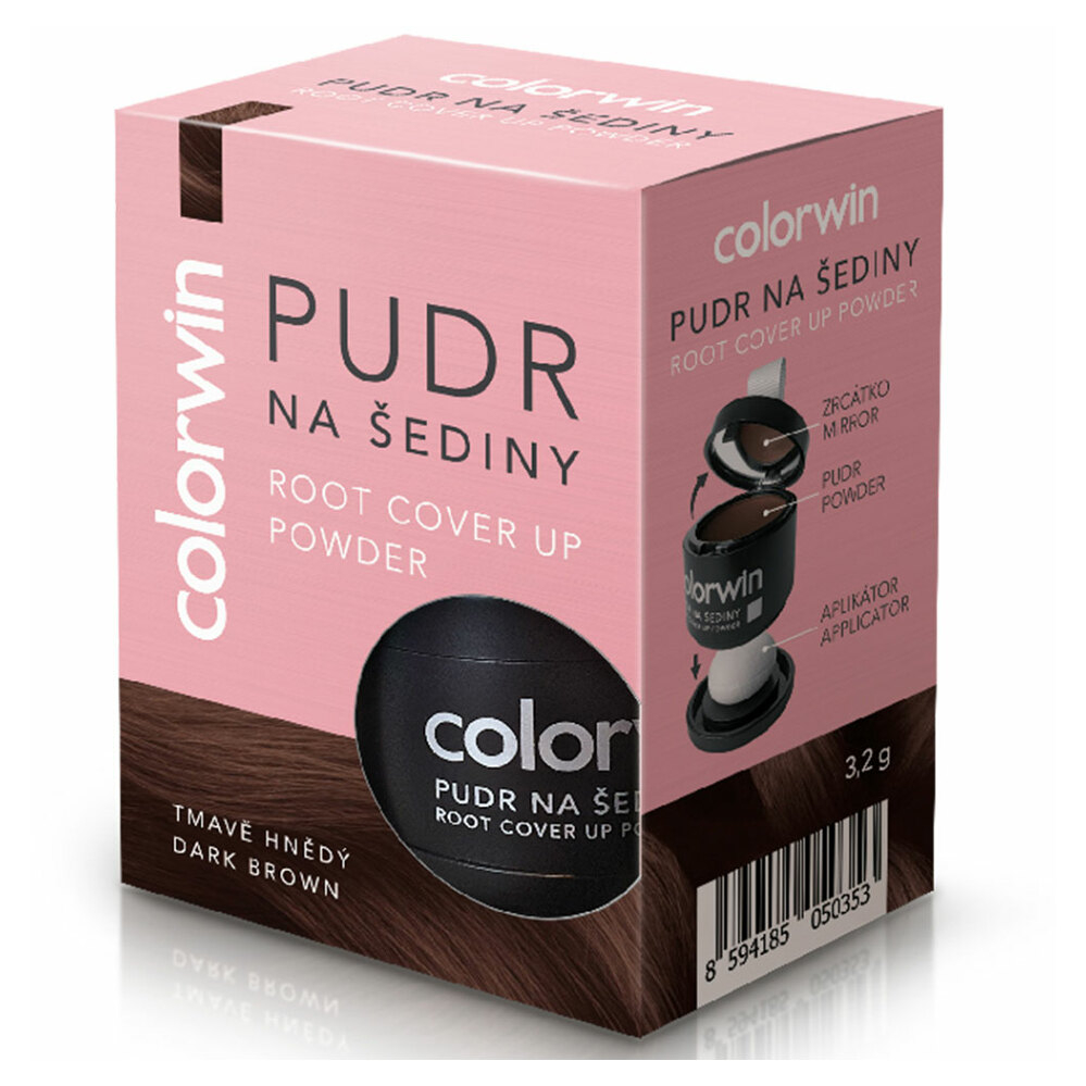 COLORWIN Pudr na šediny tmavě hnědý 3,2 g