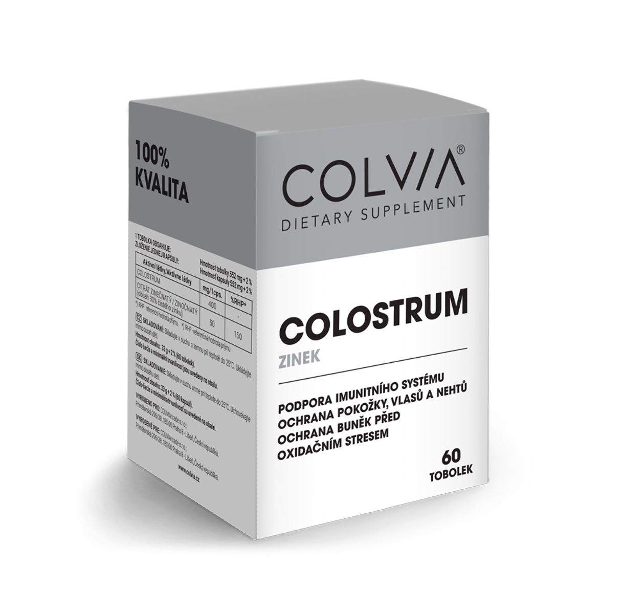 COLVIA Colostrum + Zinek 60 tobolek