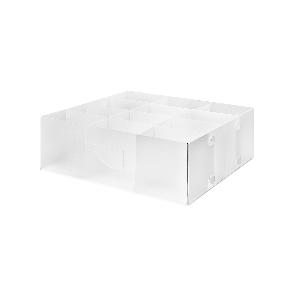 Compactor Optimo 12 přihrádek transparentní organizér do zásuvky