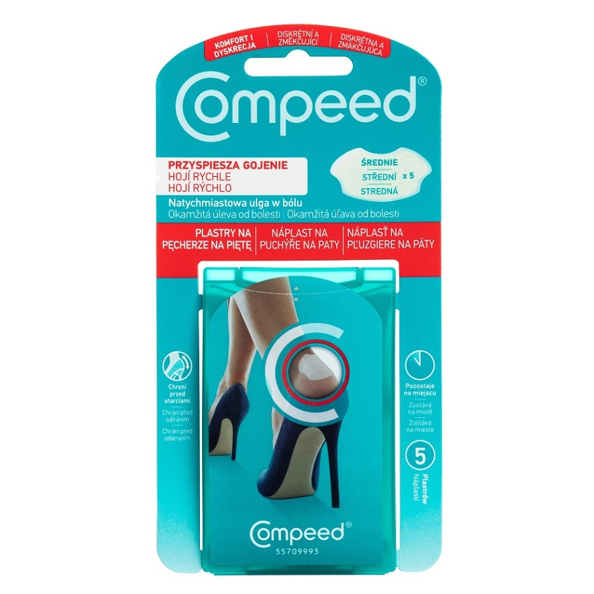 COMPEED náplast na puchýře na paty 5 kusů