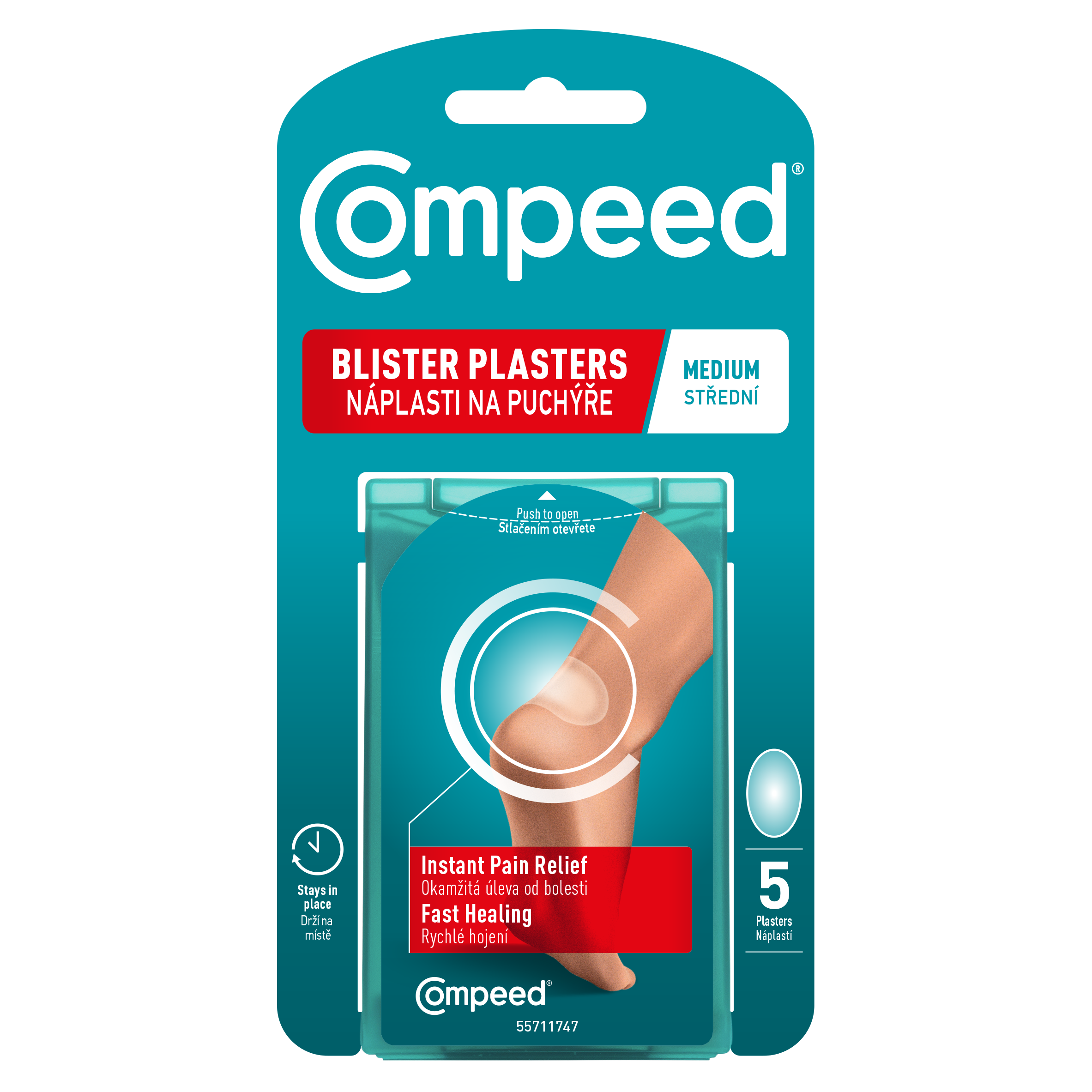 Compeed Náplasti na puchýře střední 5 ks