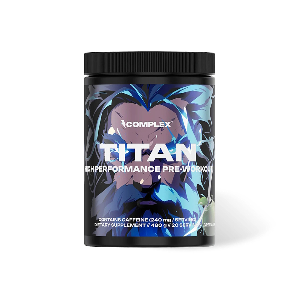 COMPLEX Titan pre workout zelené jablko 480 g