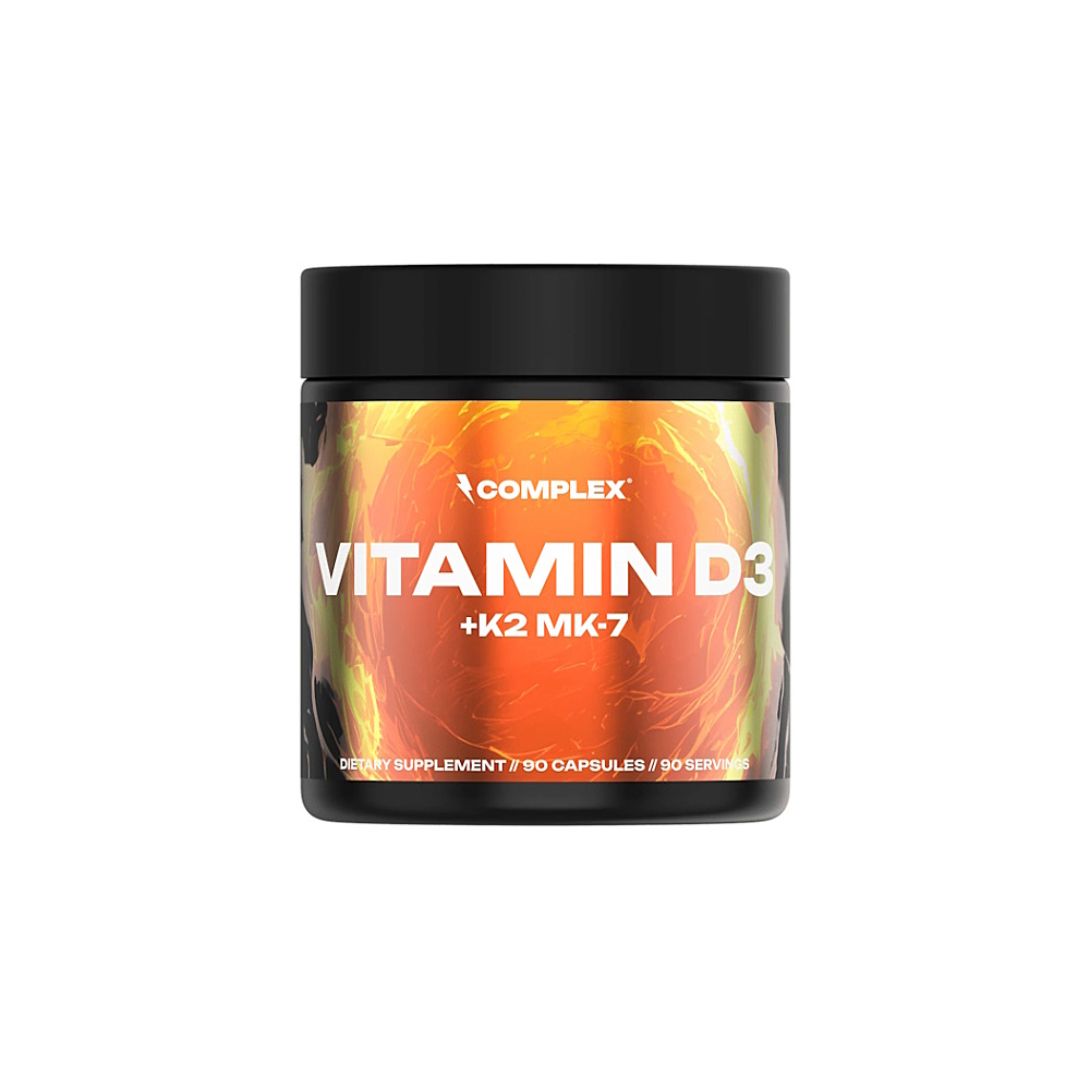 COMPLEX Vitamin D3+K2 MK-7 90 kapslí
