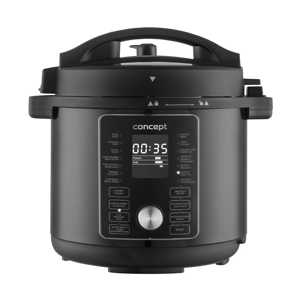Concept CK8000 Cookery 5,6 l multifunkční tlakový hrnec s Air Fry poklicí