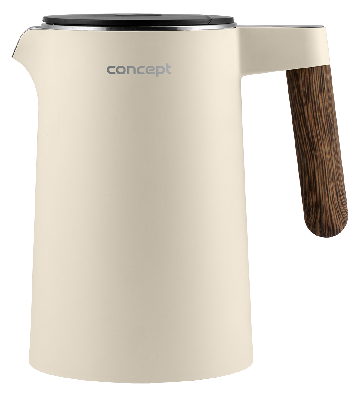 CONCEPT RK3304 Rychlovarná konvice nerezová s regulací teploty 1,5 l, NORWOOD, vanilková