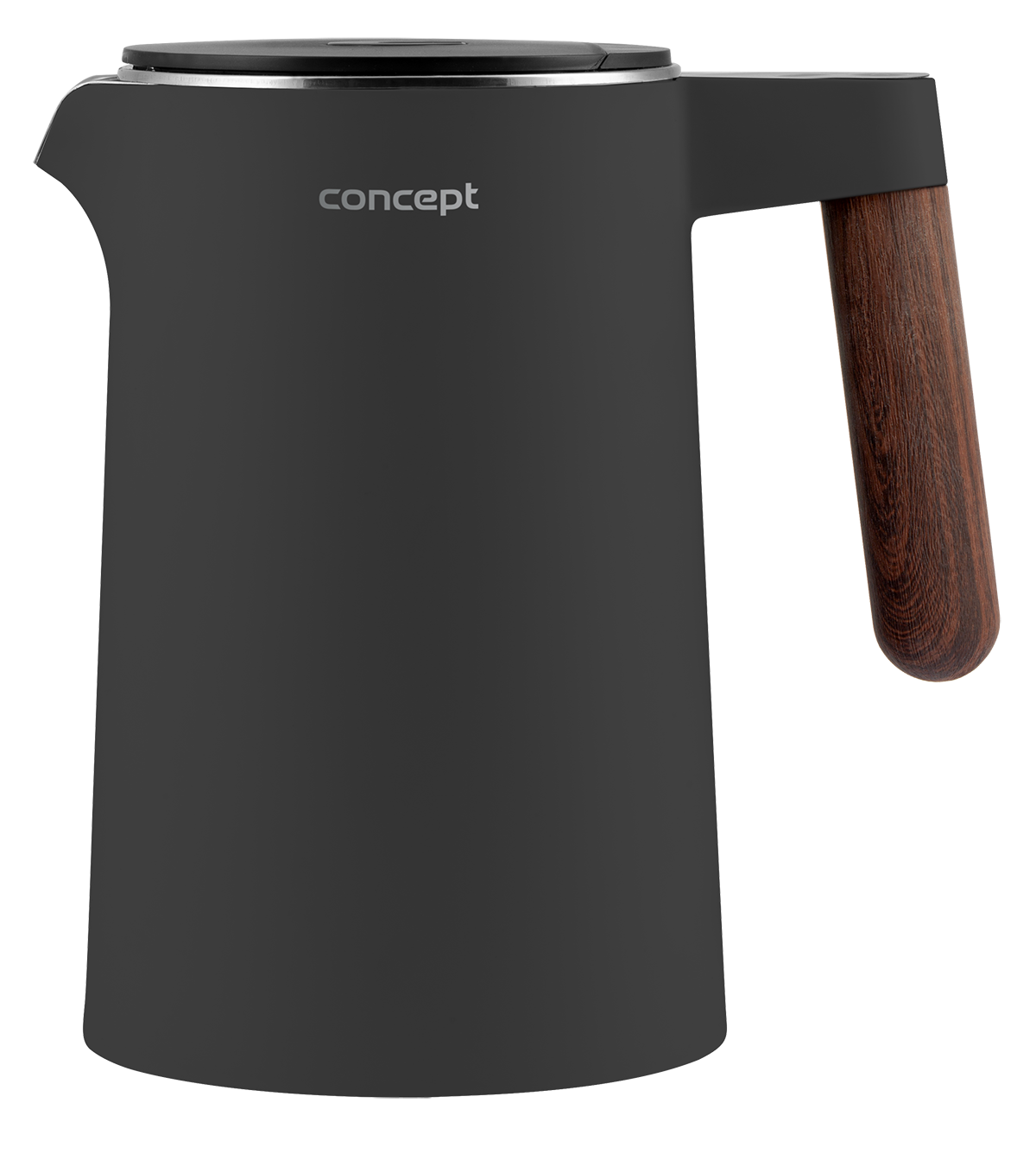 CONCEPT RK3305 Rychlovarná konvice nerezová s regulací teploty 1,5 l, NORWOOD, tmavě šedá
