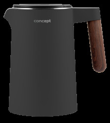 CONCEPT RK3305 Rychlovarná konvice nerezová s regulací teploty 1,5 l, NORWOOD, tmavě šedá