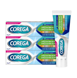 COREGA Fixační extra silný krém svěží dech 3 x 40 g