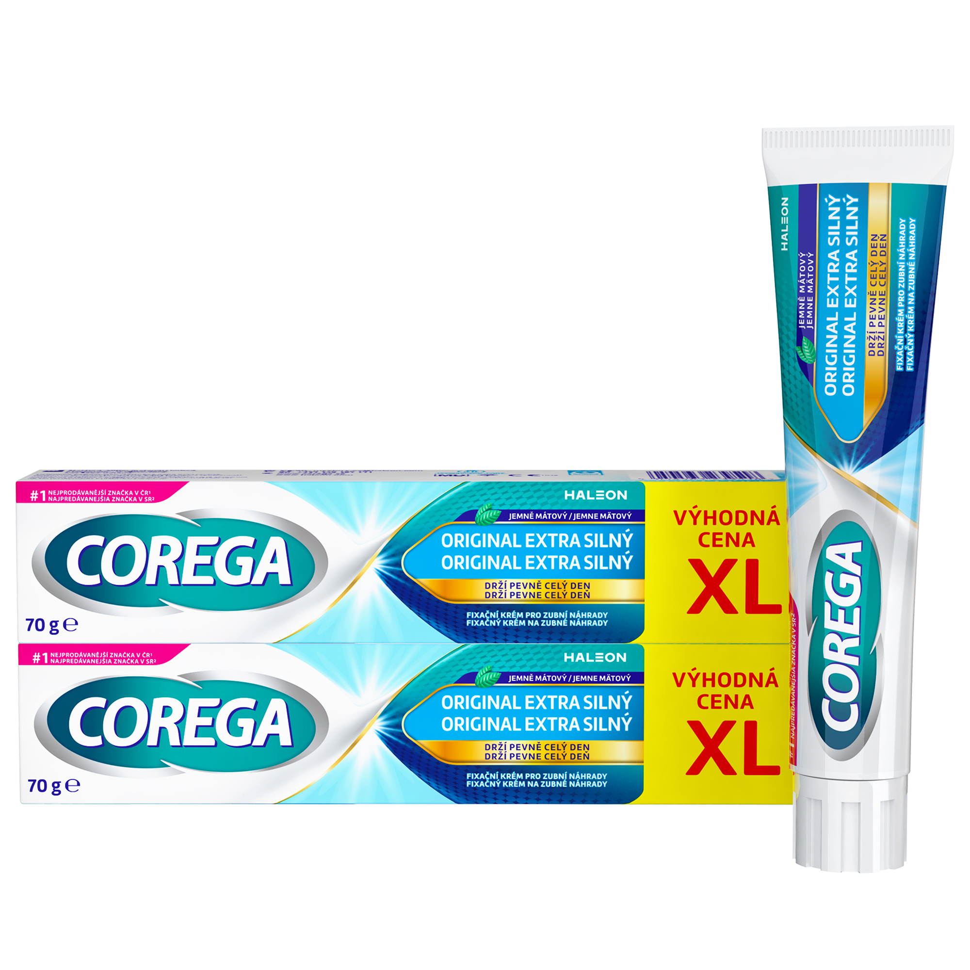Corega Original extra silný fixační krém 2x70 g