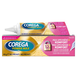 COREGA Power Max upevnění + komfort fixační krém 40 g