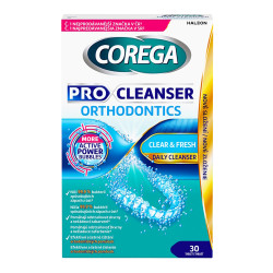 COREGA Pro Cleanser Orthodontics Čistící tablety 30 kusů