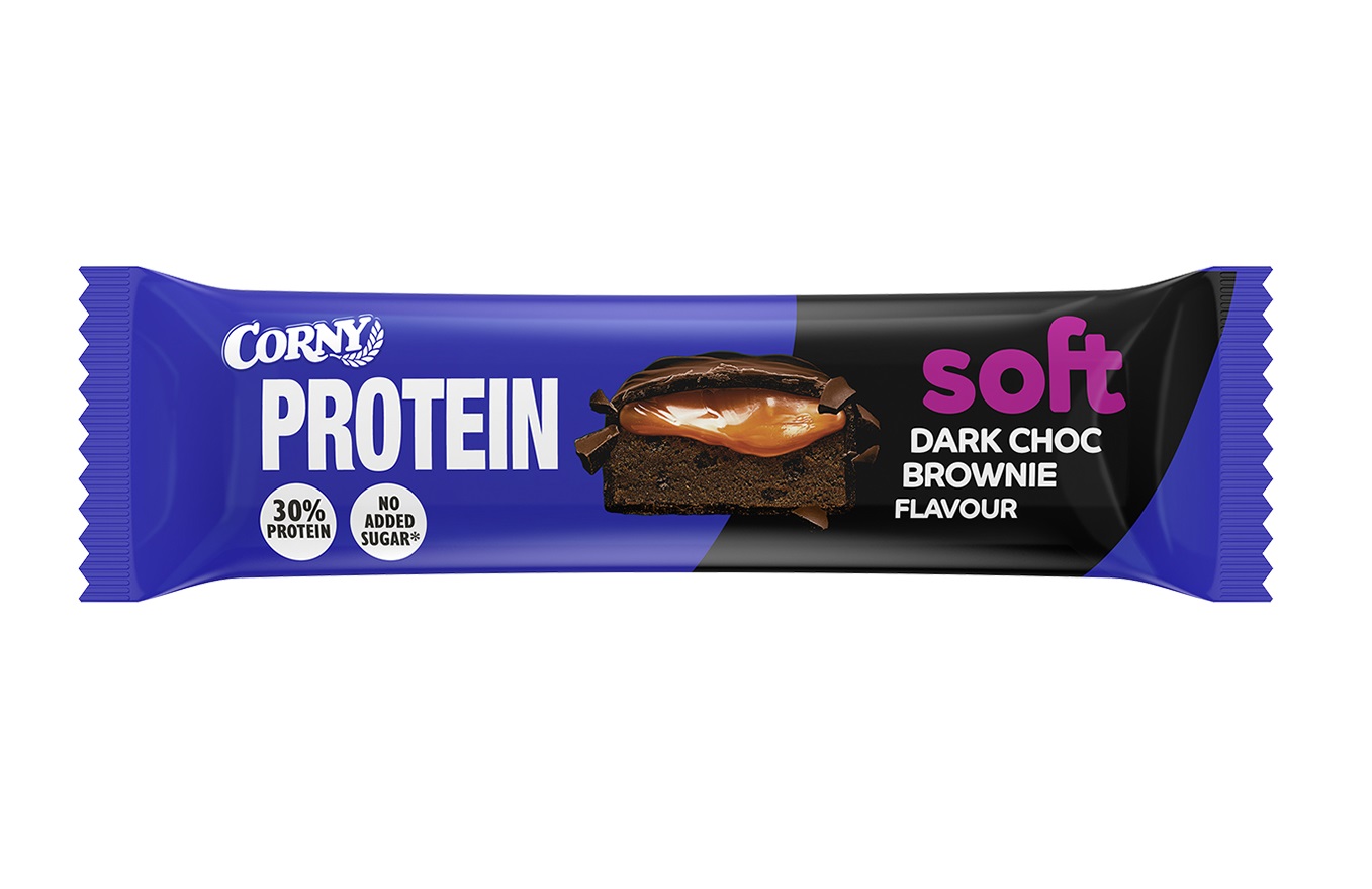 Corny Protein SOFT hořká čokoláda-brownie 45 g