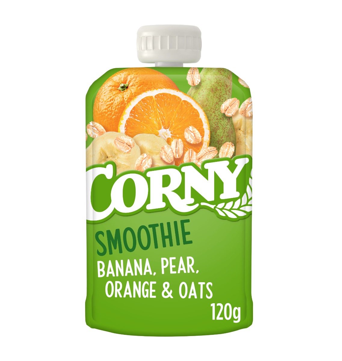 Corny Smoothie banán, hruška, pomeranč, ovesné vločky kapsička 120 g