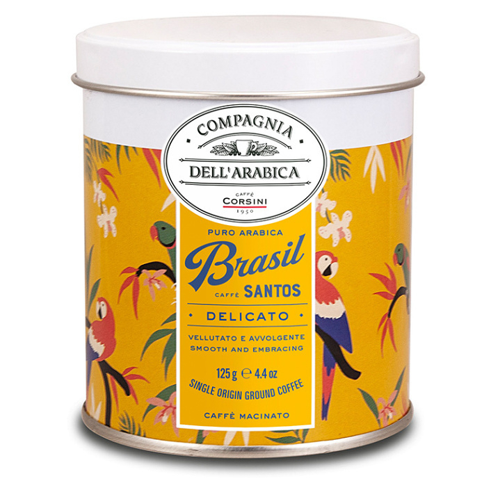 CORSINI Brasil Santos mletá káva plech 125 g