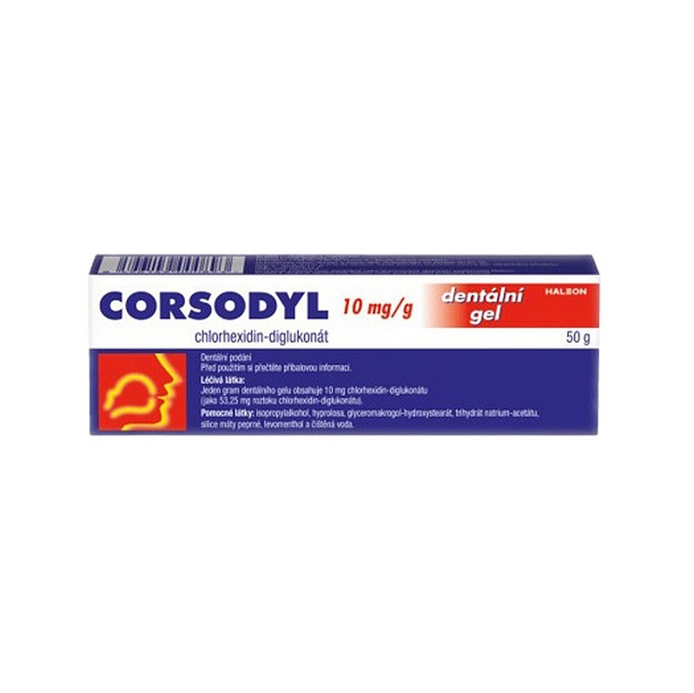 CORSODYL 10 mg/g dentální gel 50 g