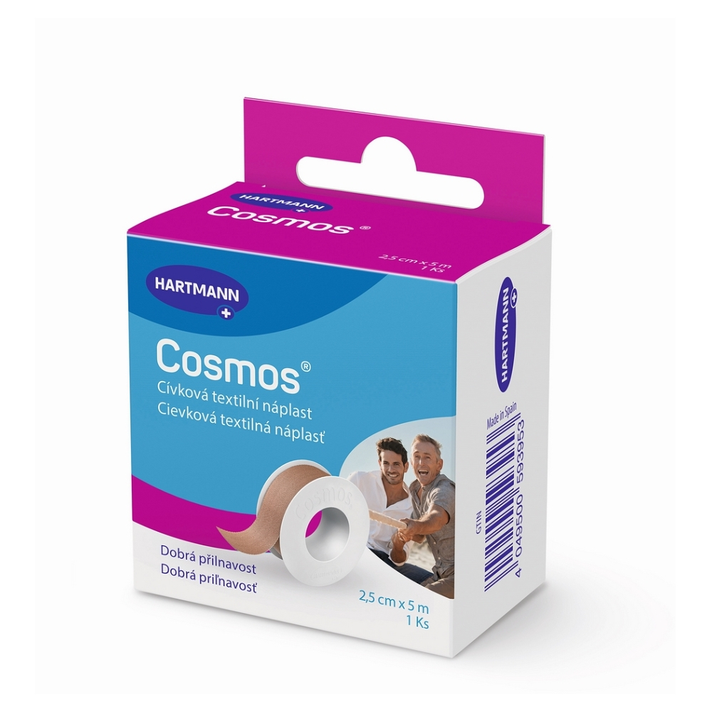 COSMOS Cívková pevná náplast 2,5 cm x 5 m