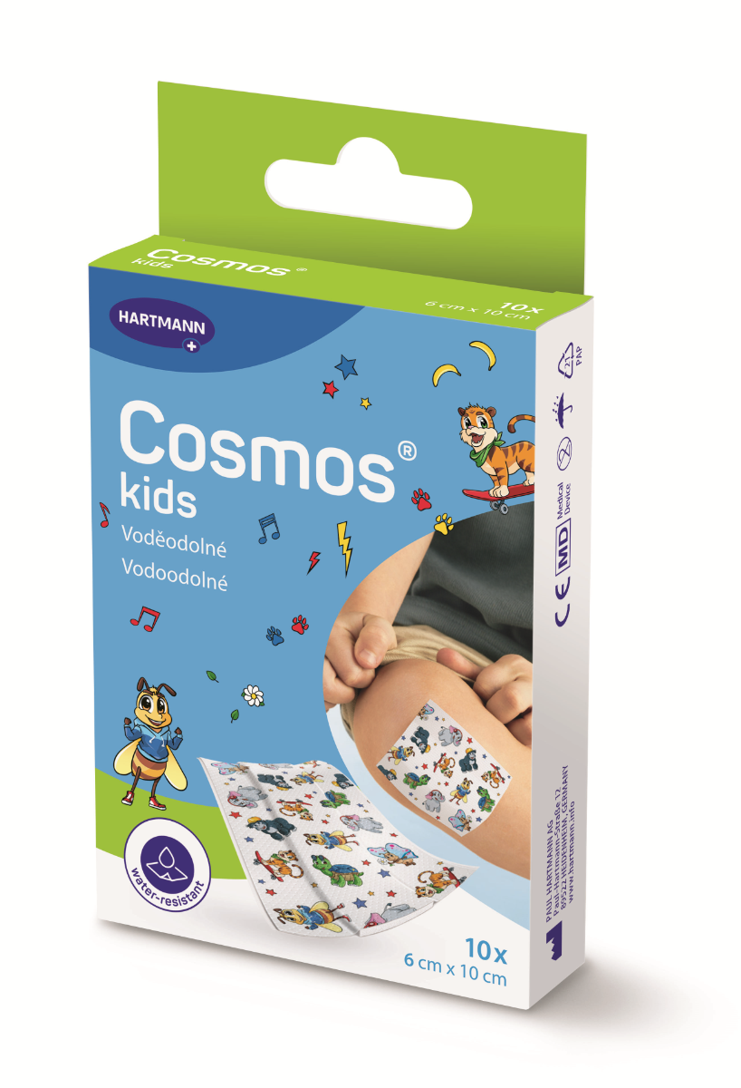 Cosmos Kids 6 x 10 cm voděodolné náplasti 10 ks