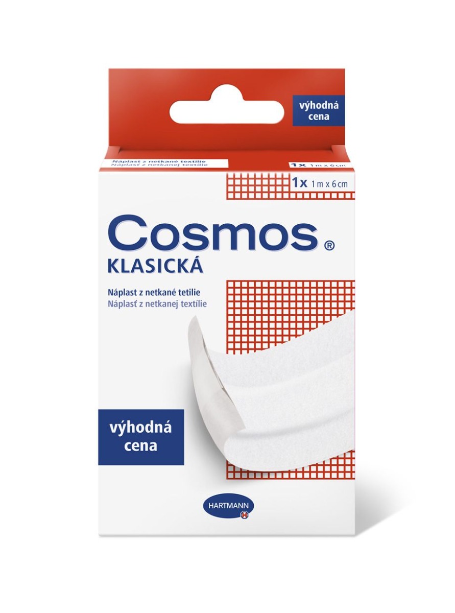 Cosmos Klasická z netkané textílie 1 m x 6 cm náplast 1 ks