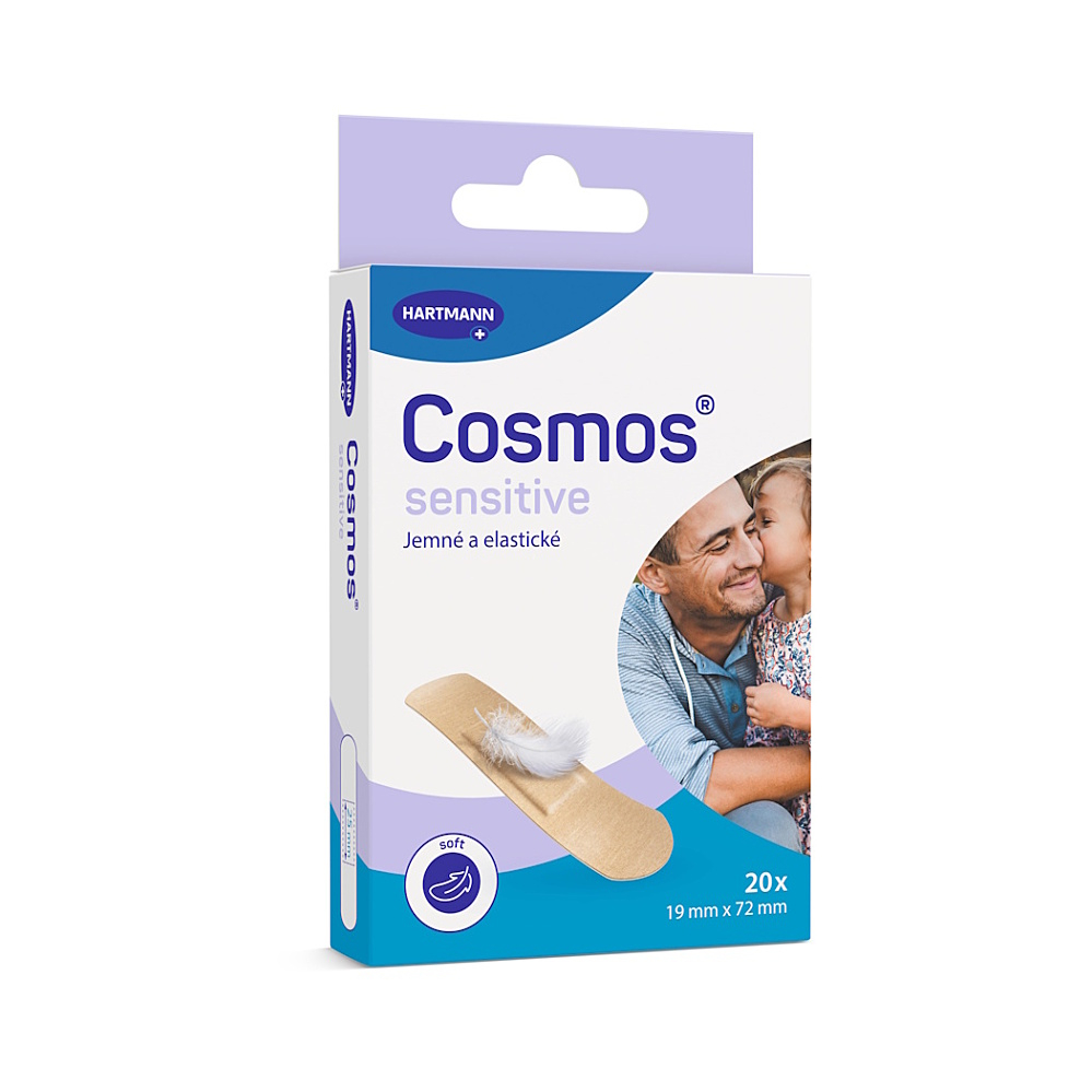 COSMOS Sensitive jemná náplast 19 x 72 mm 20 kusů