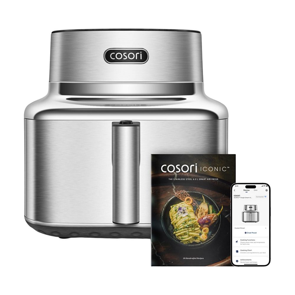 COSORI Iconic Single chytrá horkovzdušná fritéza nerez 6,2 l