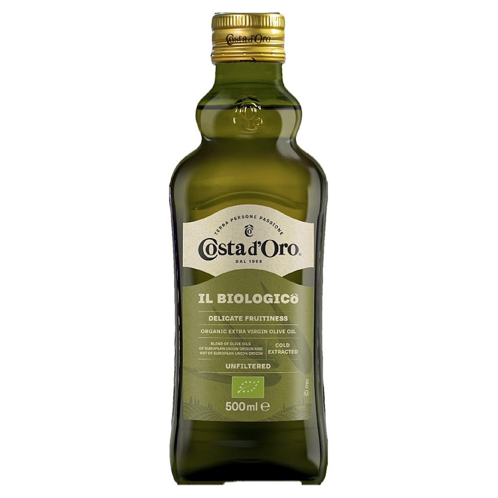 COSTA D’ORO Evoo biologico nefiltrovaný olivový olej 500 ml