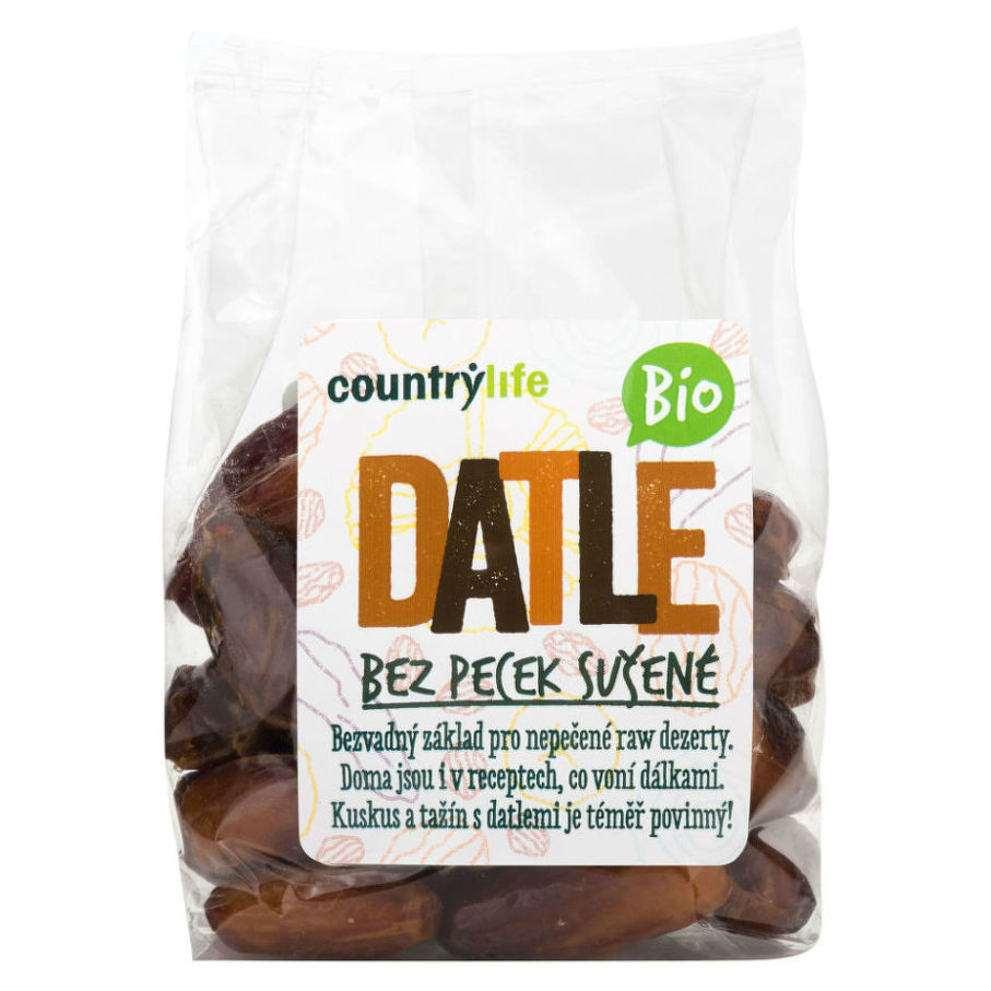 COUNTRY LIFE Datle sušené bez pecek BIO 250 g