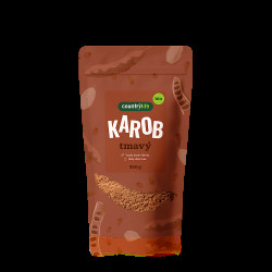 COUNTRY LIFE Karobový prášek tmavý BIO 350 g