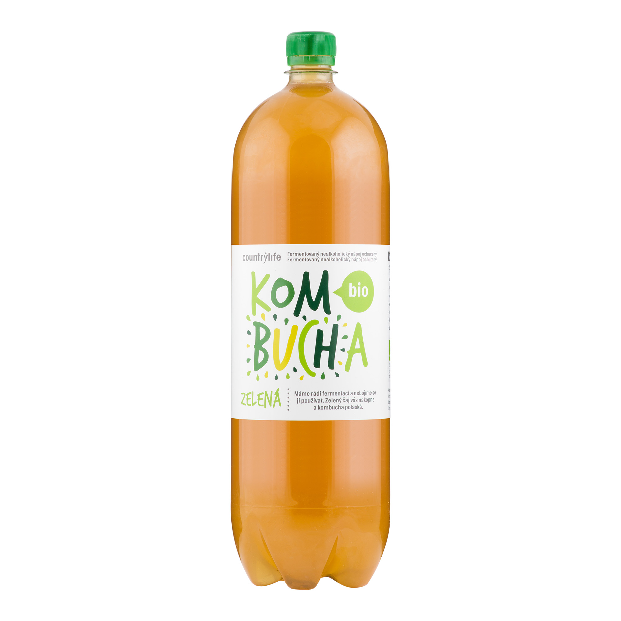 COUNTRY LIFE Kombucha zelená BIO 2 l