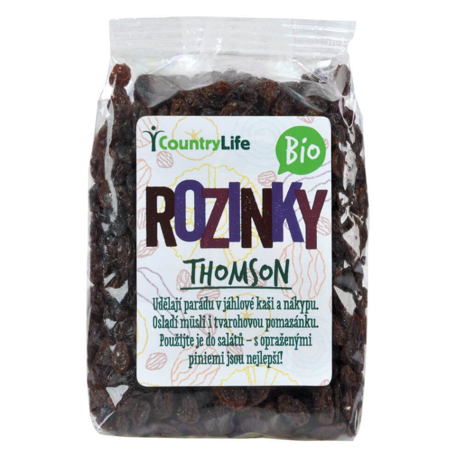 COUNTRY LIFE Rozinky Thomson 500 g BIO