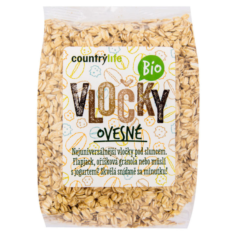 COUNTRY LIFE Vločky ovesné BIO 500 g