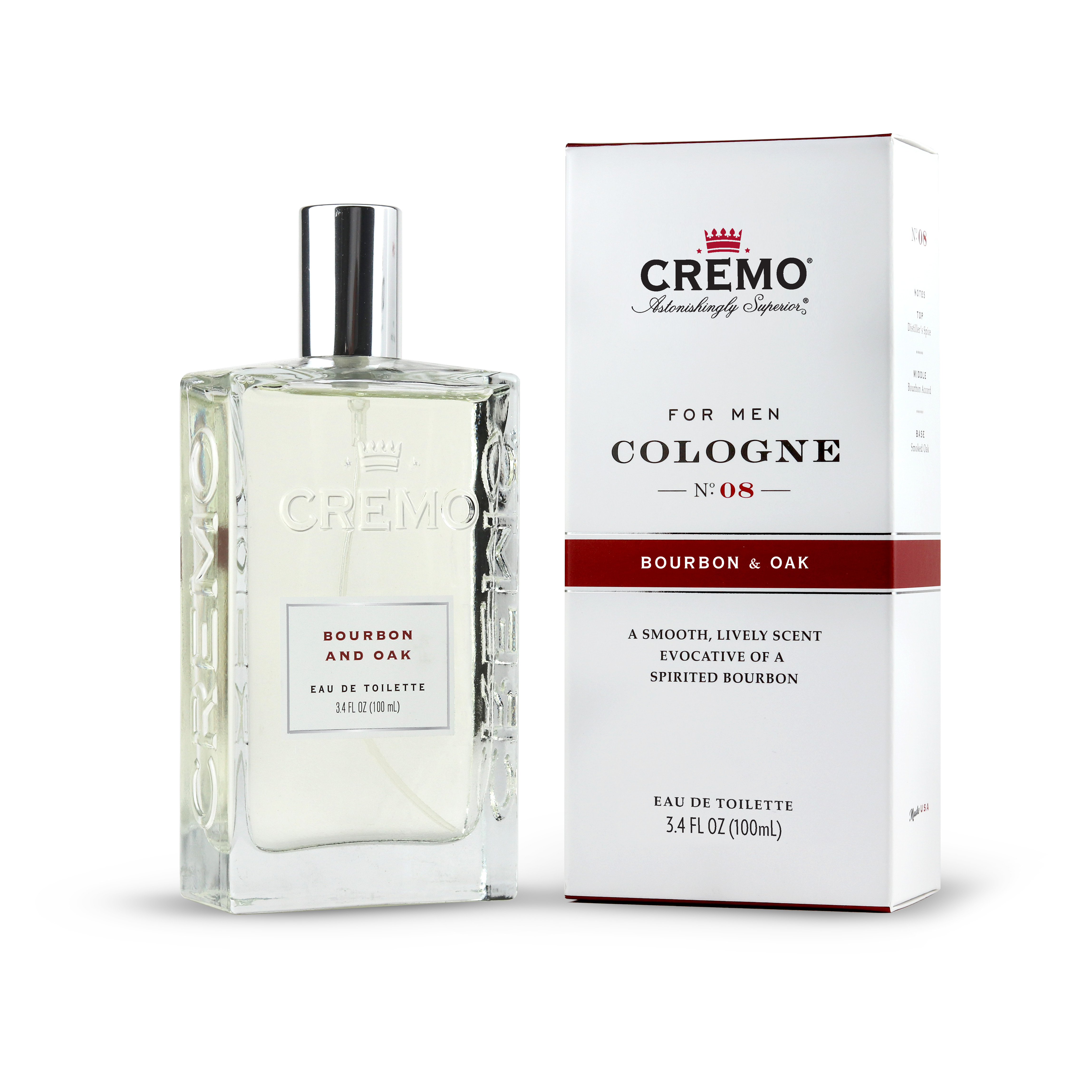 Cremo Bourbon & Oak toaletní voda pro muže 100 ml