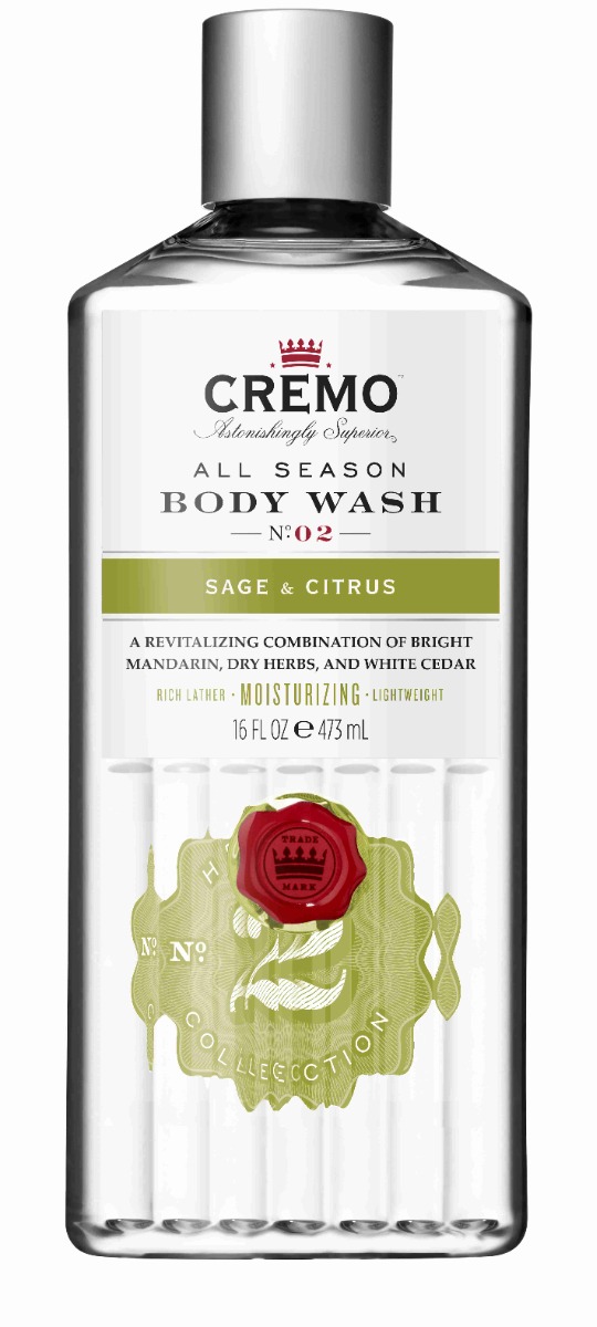 Cremo Sage & Citrus sprchový gel pro muže 473 ml