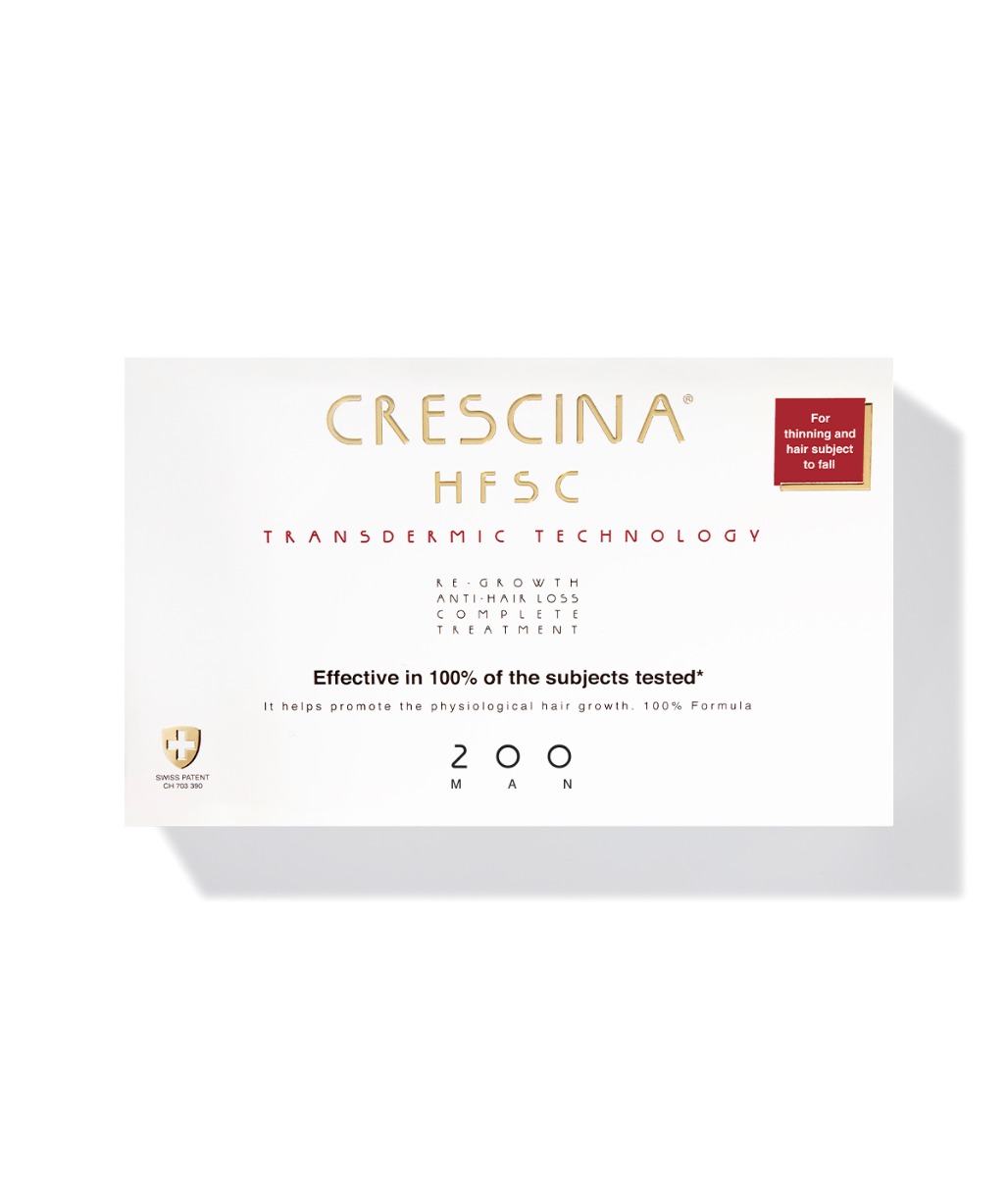 Crescina Transdermic péče na podporu růstu vlasů a proti vypadávání (stupeň 200) muži 20x3,5 ml