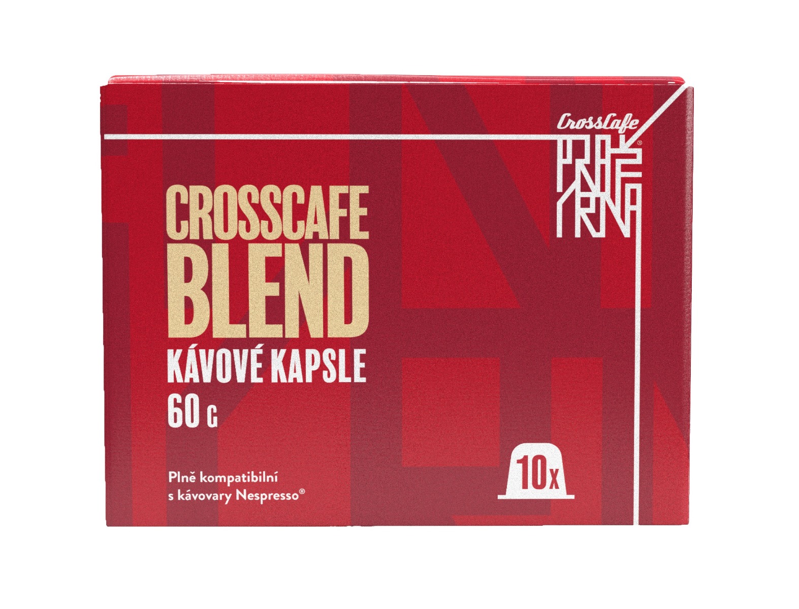 CrossCafe Pražírna Blend 70% Arabica 30% Robusta kávové kapsle 10 ks