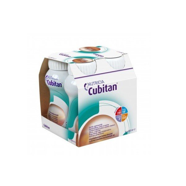 CUBITAN s příchutí čokoládovou 4 x 200 ml