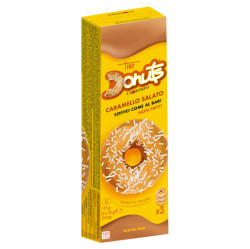 CUORENERO Donuty s polevou slaný karamel bez lepku 3 kusy