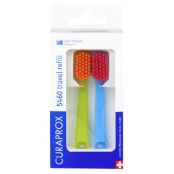 CURAPROX 5460 Travel set - náhradní hlavice 2 kusy