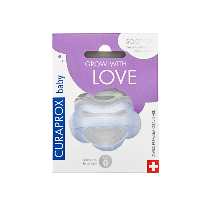 CURAPROX Baby Biofunkční dudlík velikost 0, modrý