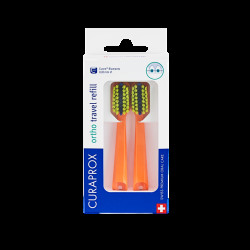 CURAPROX CS 5460 Travel set Ortho Náhradní hlavice Oranžový 2 kusy